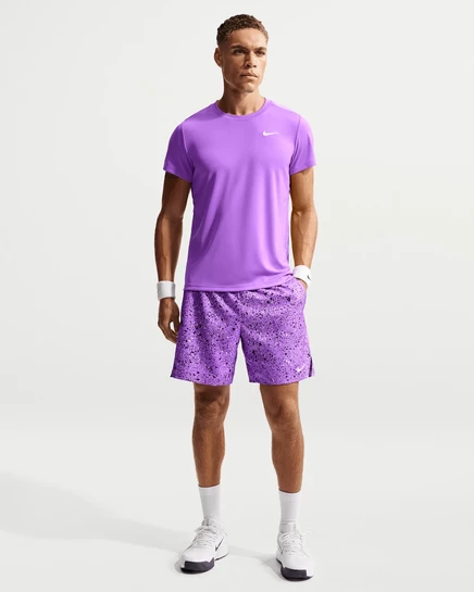 Мужские шорты NikeCourt Victory Dri-FIT 7″, фиолетово-белые