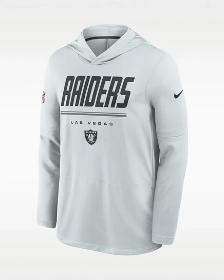 Мужской лонгслив Nike Raiders, платиновый/угольный
