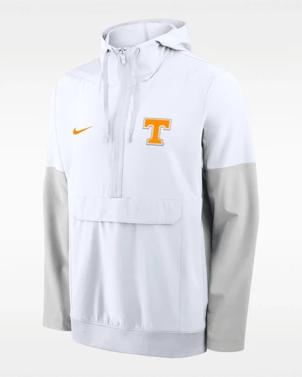 Мужской анорак Nike Tennessee 1/2-zip с капюшоном, белый