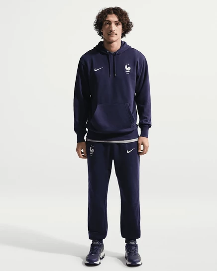 Мужские джоггеры Nike FFF Club, темно-синие/белые