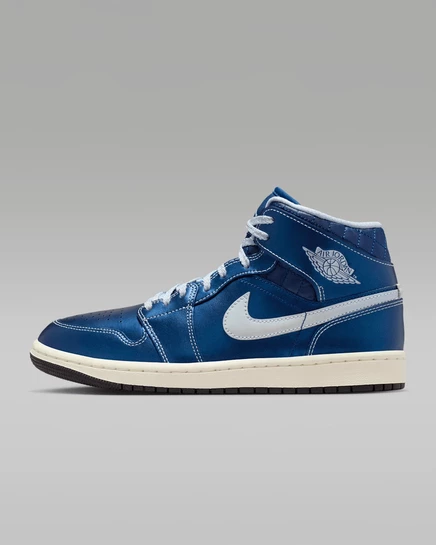 Женские кроссовки Jordan Air Jordan 1 Mid SE, черные с цветными акцентами