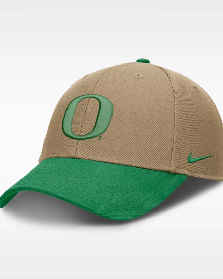 Унисекс кепка Nike Oregon Primetime Rise, бежево-зеленая