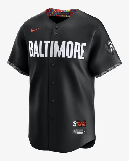 Мужской джерси Nike Baltimore Orioles City Connect Dri-FIT ADV, чёрный