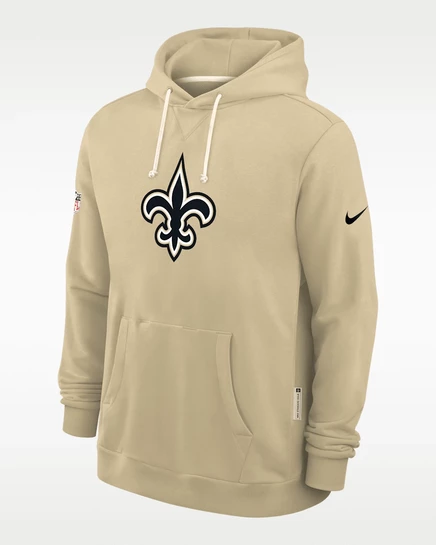 Мужская худи Nike New Orleans Saints Sideline, золотистая