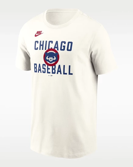Мужская футболка Nike Cooperstown 70-х Chicago Cubs, кремовая