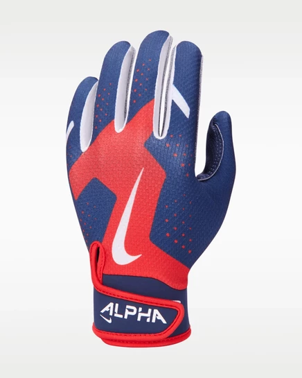 Детские перчатки Nike Alpha 2.0, красные/синие/белые