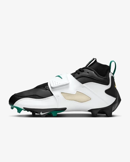 Мужские бутсы Nike Diamond Turf 93, бело-черные/золотистые