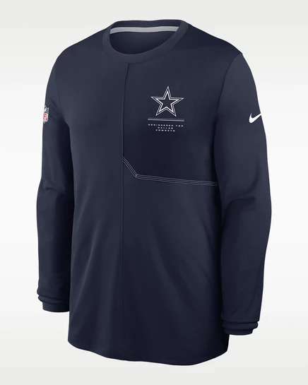 Мужской лонгслив Nike Dri-FIT Sideline Coach, темно-синий
