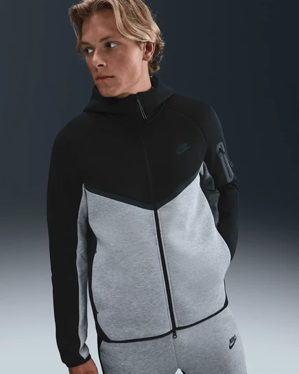 Мужская флисовая куртка Nike Windrunner, черная/темно-серая