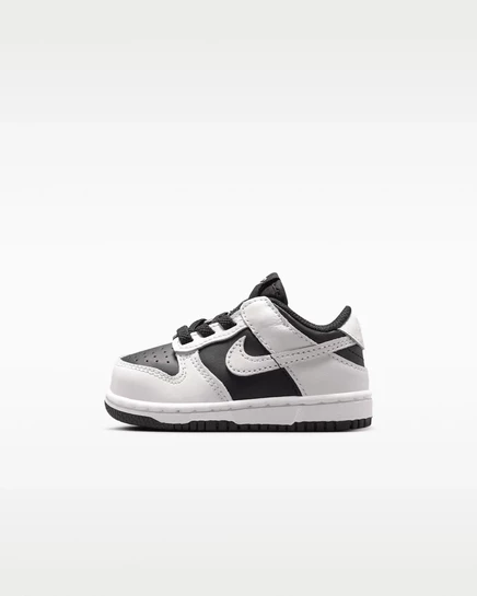 Детские кроссовки Nike Dunk Low, черные/платиновые/белые
