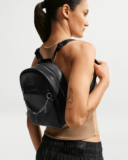 Мини-рюкзак Nike Serena Williams, 6 л, черный/лаймовый