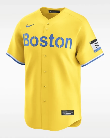 Мужское джерси Nike Roman Anthony Dri-FIT MLB Limited, золотое