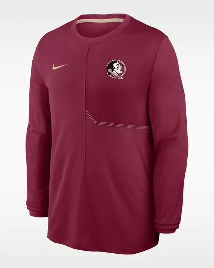 Мужской лонгслив Nike Florida State, бордовый/золотой