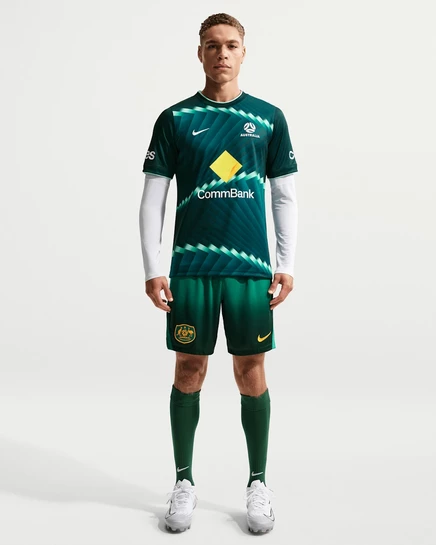 Мужские шорты nike australia 2026 stadium, зеленые