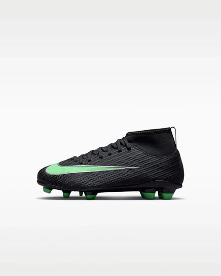 Детские бутсы Nike Superfly 11 Club, черно-зеленые