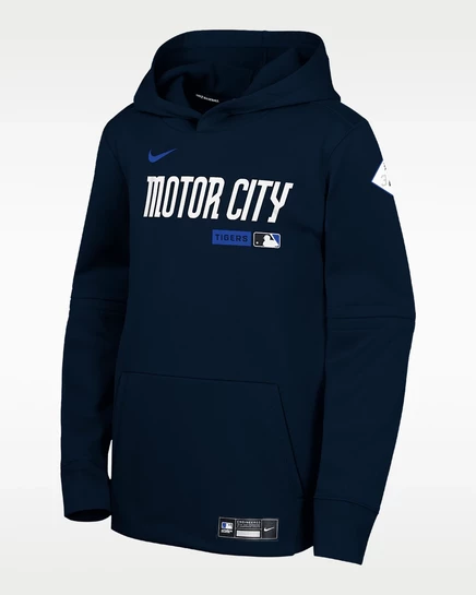 Детское худи Nike Detroit Tigers Therma-FIT, кобальтовое