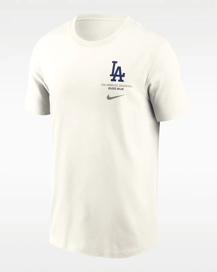 Мужская футболка Nike Los Angeles Dodgers 2-Hit MLB, кремовая