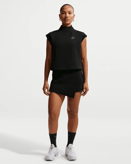 Женская юбка-шорты Nike Tech Fleece, черная