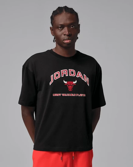 Мужская футболка Jordan Flight Essentials, черно-красная
