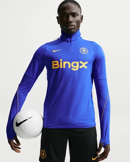 Мужской футбольный топ Nike Chelsea FC Strike, синий