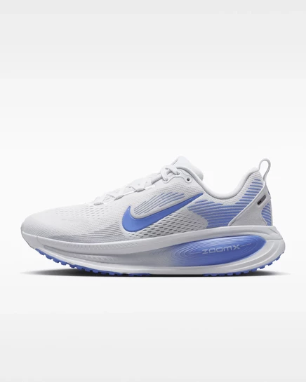 Женские беговые кроссовки Nike Vomero 18, белые/серо-голубые