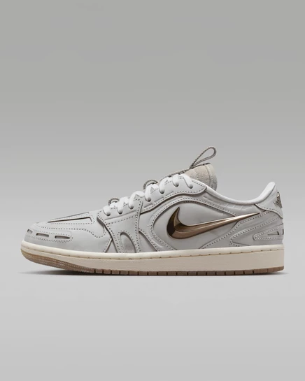 Женские кроссовки Jordan Air Jordan 1 Low, белые/коричневые