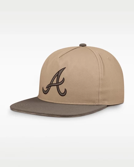 Мужская кепка Nike Atlanta Braves, бежево-коричневая
