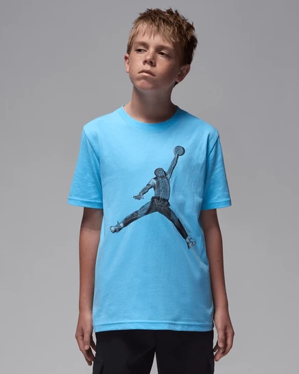 Подростковая футболка Jordan Skeleton Jumpman, синяя