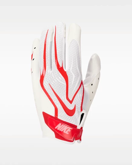 Перчатки для американского футбола Nike Vapor Jet 9.0, бело-красные