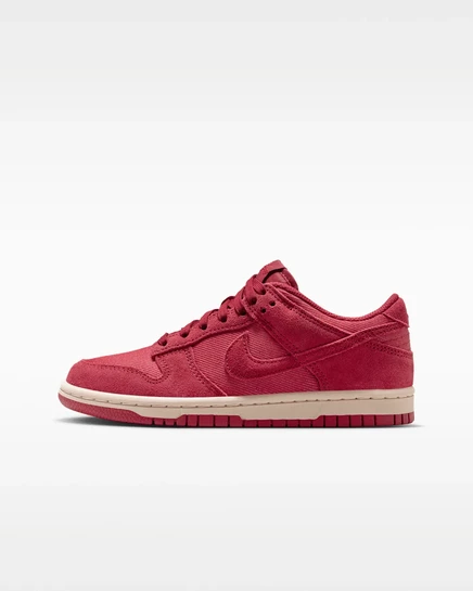 Унисекс кроссовки Nike Dunk Low SE, бордовые