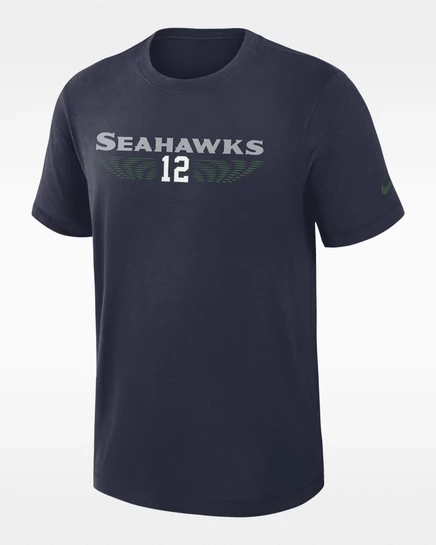 Мужская футболка Nike Seattle Seahawks Rivalries, тёмно-синяя