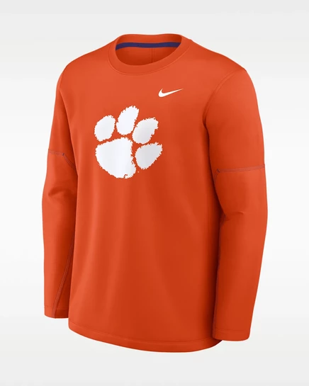 Мужской лонгслив Nike Clemson, оранжево-фиолетовый