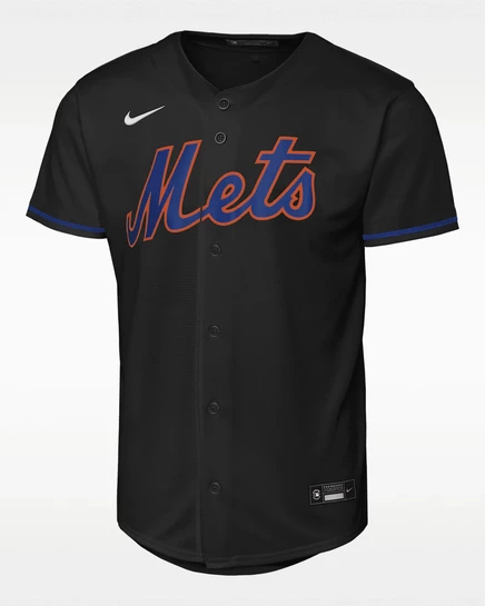 Подростковая джерси Nike Francisco Lindor New York Mets, черная