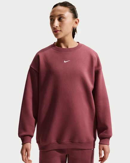 Детский свитшот Nike Studio Fleece, розово-белый