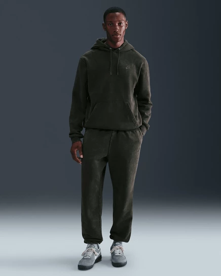 Мужские флисовые брюки Nike Sportswear Club с манжетами, цвет sequoia