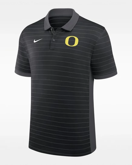 Мужское поло Nike Oregon Sideline, черно-серое