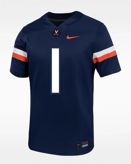 Мужская джерси Nike Virginia, темно-синяя