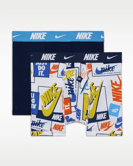 Детские боксерские трусы Nike Dri-FIT (2 шт.), белые