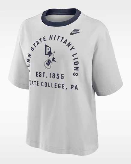 Женская футболка Nike Penn State Legacy, светло-серая