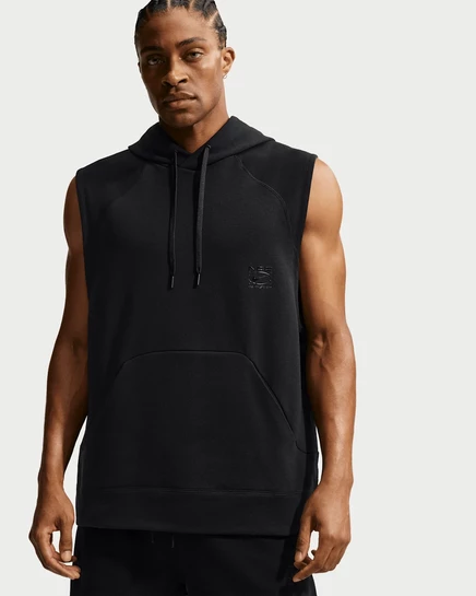 Мужское худи Nike N.A.C. без рукавов, чёрное