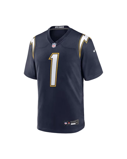 Мужской джерси Nike Quentin Johnston Los Angeles Chargers, темно-синий
