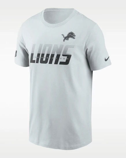 Мужская футболка Nike Detroit Lions Team Issue Dri-FIT, платиновая