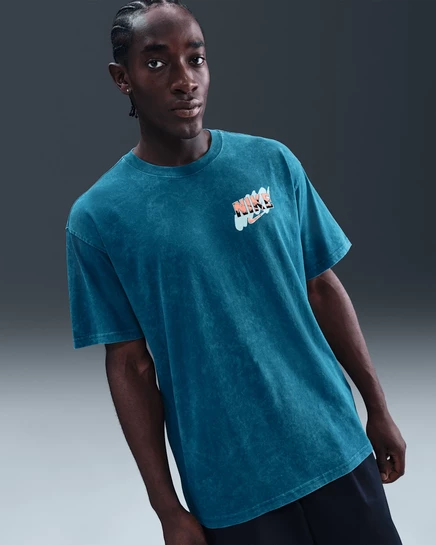 Мужская баскетбольная футболка Nike, синяя
