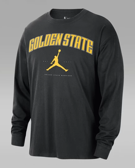 Мужская футболка Jordan NBA Golden State Warriors, черная