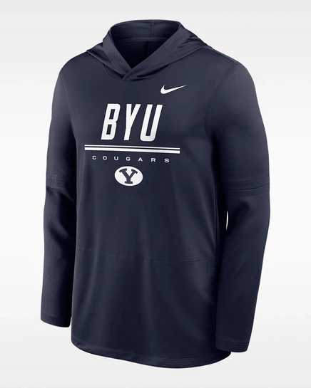 Мужское худи Nike BYU Dri-FIT, темно-синее