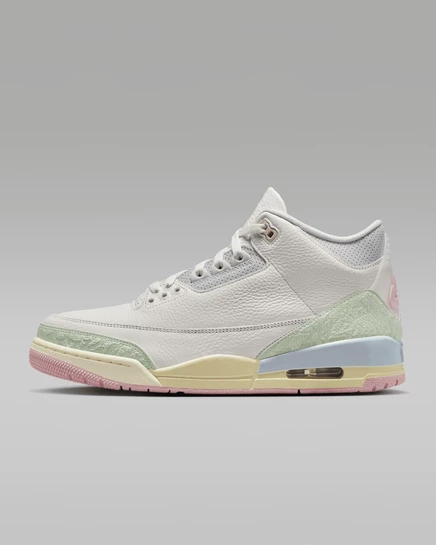 Унисекс кроссовки Jordan 3, кремово-карминовые