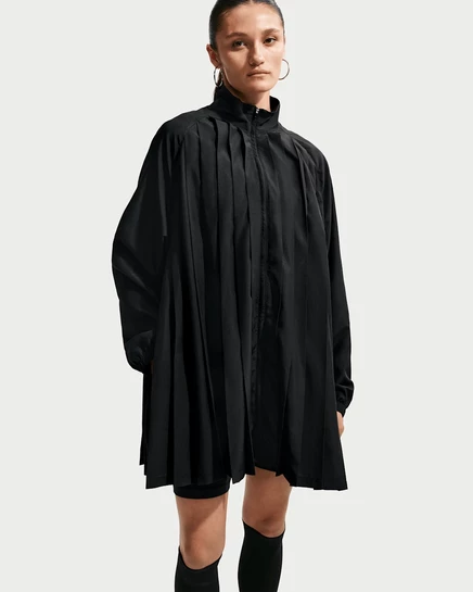 Женское плиссированное мини-платье Nike Sportswear, черное