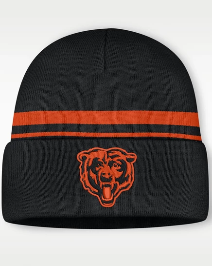 Мужская шапка-бини Nike NFL Chicago Bears, черная