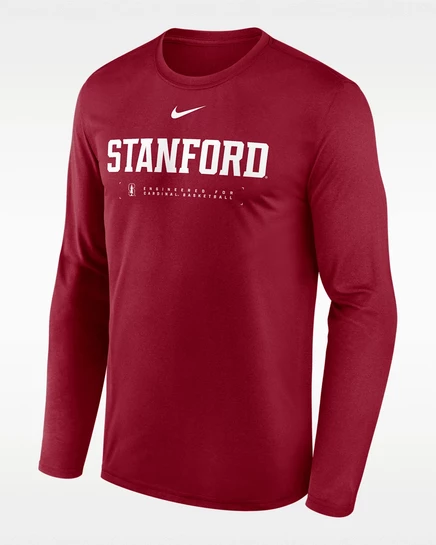 Мужская футболка Nike Stanford Shootaround Legend, бордовая
