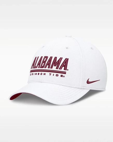 Кепка Nike Alabama Sideline Rise Dri-FIT, белая/красная